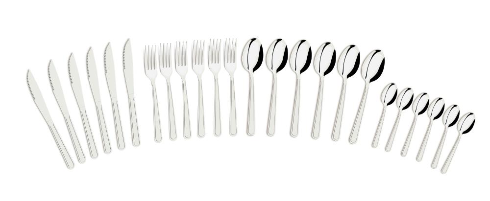 Imagem 2 do produto Faqueiro Tramontina 24 Peças Buzios Aço Inox