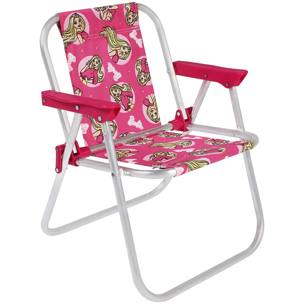 Imagem 2 do produto Cadeira Infantil Alumínio Bel Barbie Rosa