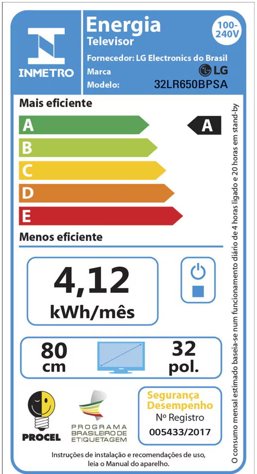 Última imagem em  miniatura do produto Smart TV HD 32″ LG 32LR650BPSA