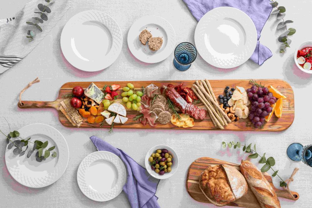 Imagem 2 do produto Aparelho de Jantar Porcelana Decorada Ingrid Tramontina 20 peças Branco
