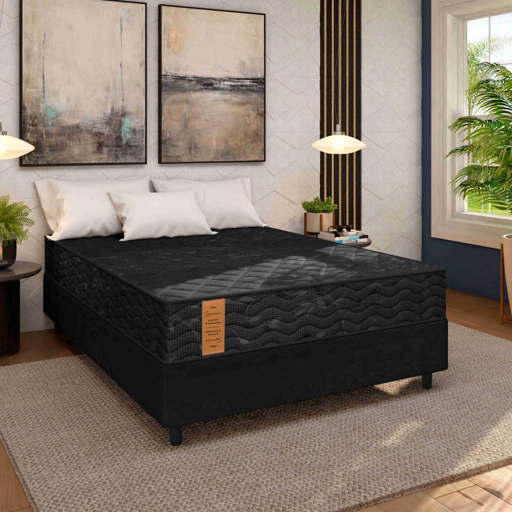 Imagem 3 do produto Colchão Casal 138 cm Espuma D29 Arte Cúbica Supremo Preto