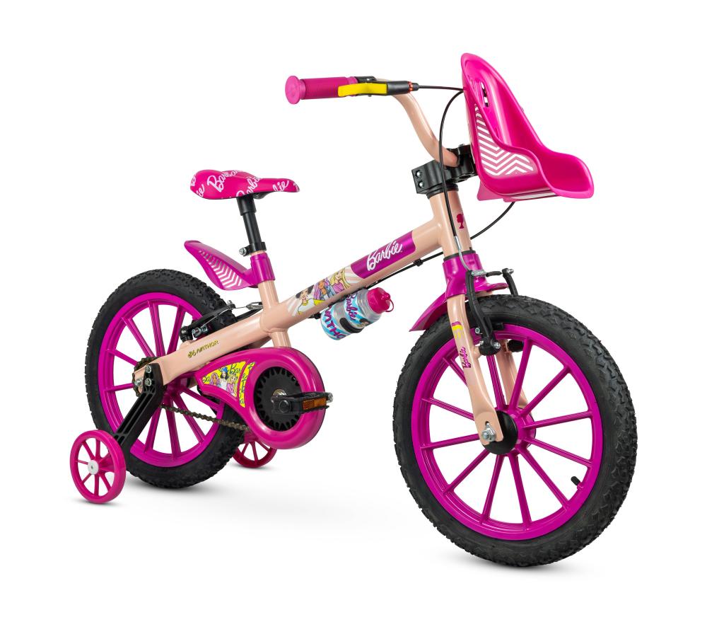 Imagem 1 do produto Bicicleta Aro 16 Nathor Barbie Rosa