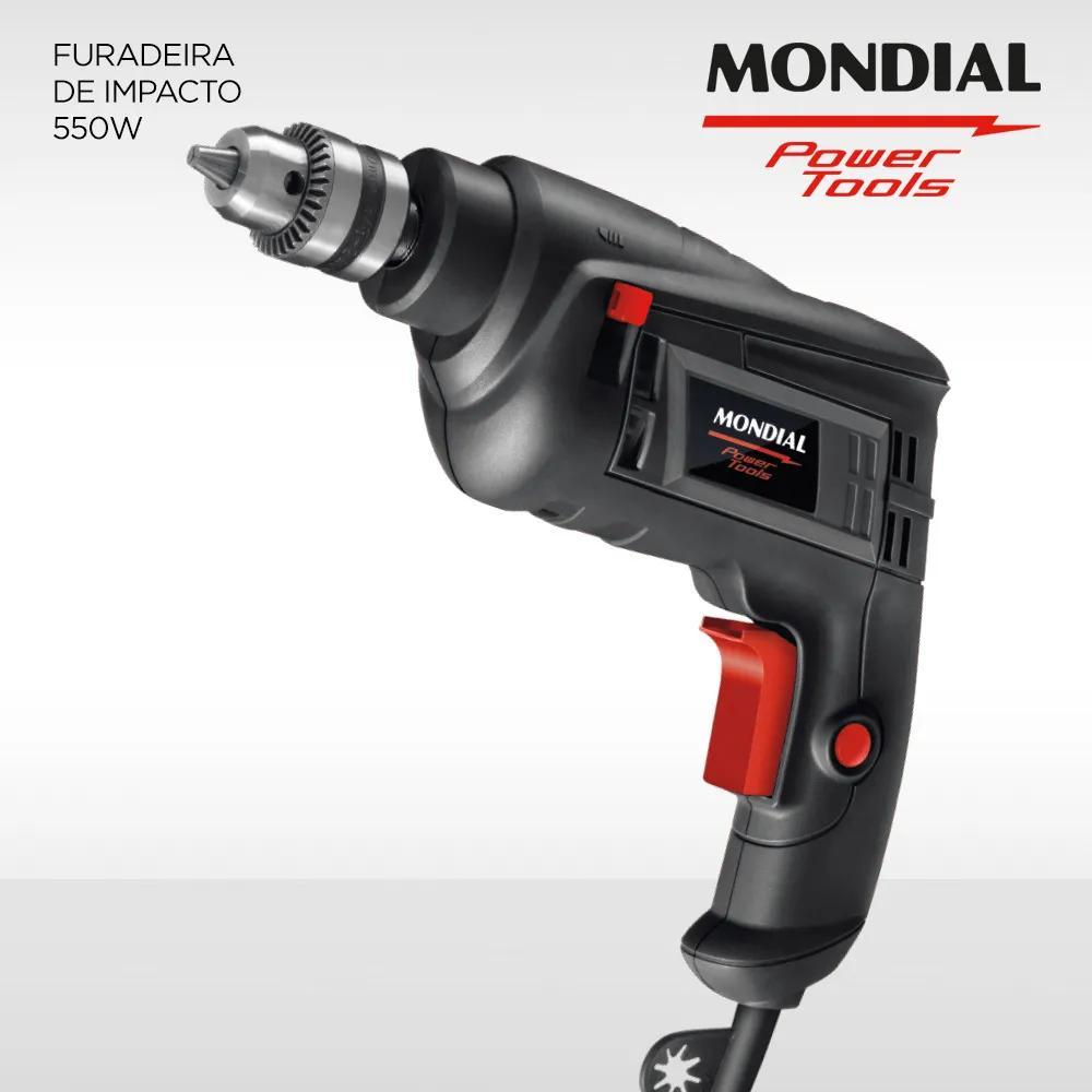 Imagem 2 do produto Furadeira de Impacto Mondial 3/8″ 550W FI09 220V