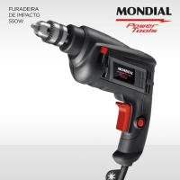 Imagem ilustrativa sobre o produto Furadeira de Impacto Mondial 3/8″ 550W FI09 220V