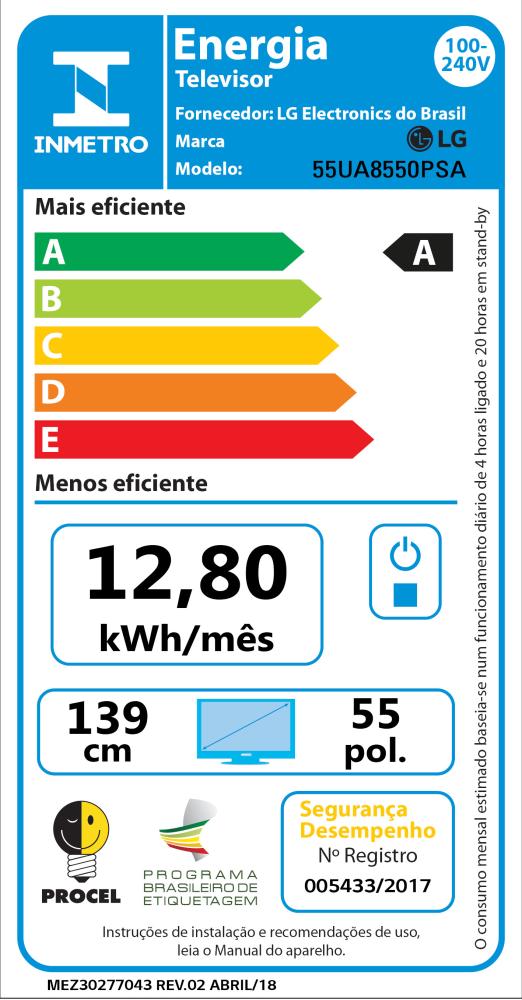 Última imagem em  miniatura do produto Smart TV LED 4K UHD 55″ LG 55UA8550PSA