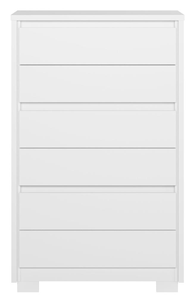 Imagem 1 do produto Cômoda Albatroz Unno 6 Gavetas Branco