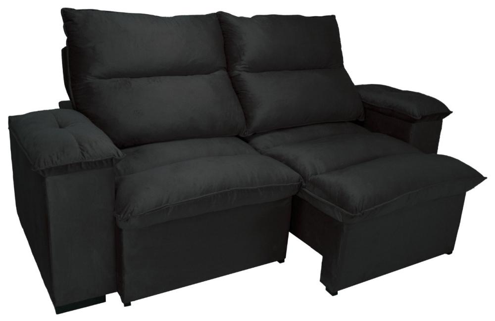Imagem 1 do produto Sofá Retrátil 3 Lugares Magazin Pekin Preto
