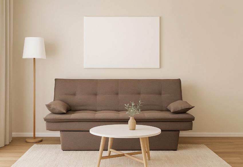 Última imagem em  miniatura do produto Sofá Cama 3 Lugares Magazin Rivera Marrom