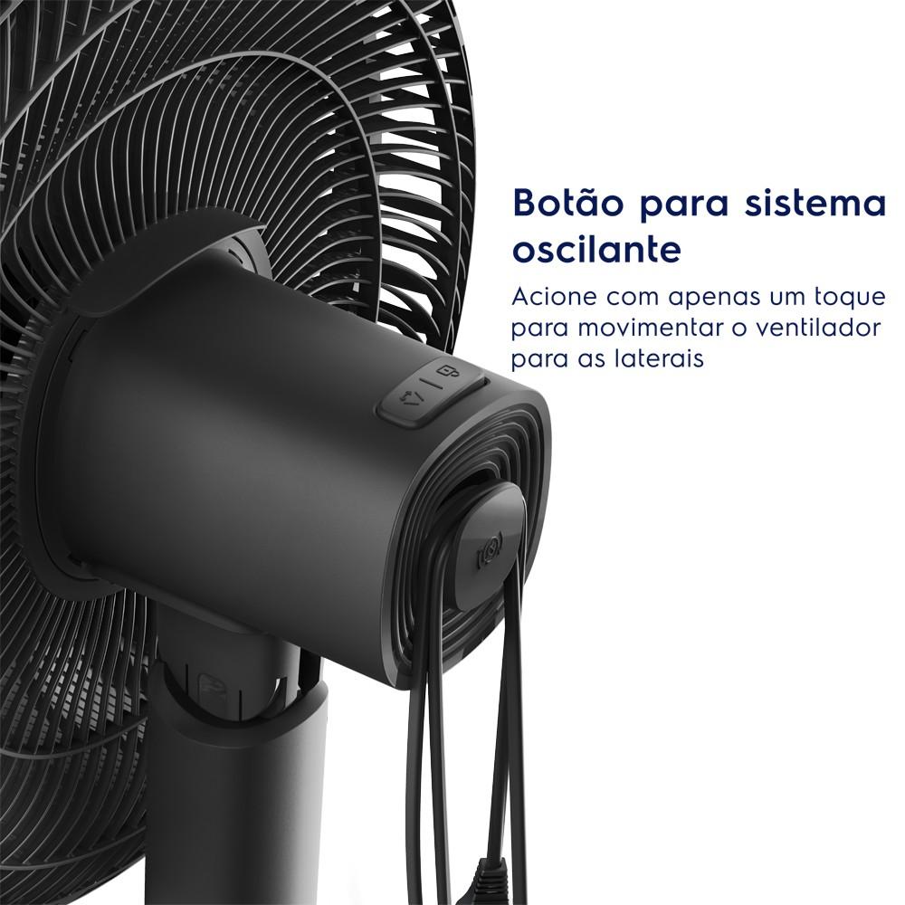 Imagem 3 do produto Ventilador de Mesa Electrolux Efficient DuoForce Air+ Cinza EFD40 126W Cinza 220V