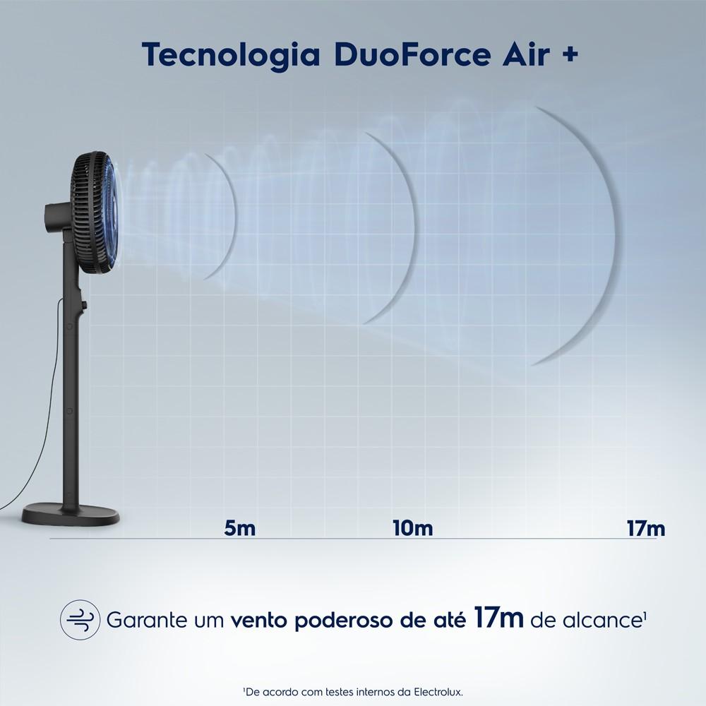 Imagem 3 do produto Ventilador de Coluna Electrolux 40cm Efficient DuoForce Air+ EFS40 Cinza 220V