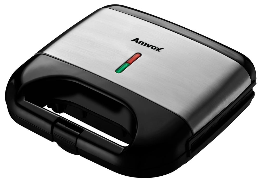 Imagem 1 do produto Grill Sanduicheira Amvox AMS 500 750W Preto 110V