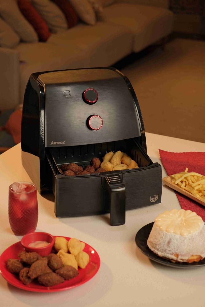 Imagem 4 do produto Fritadeira Elétrica Amvox ARF 1205 1500W 5 Litros Preto 220V