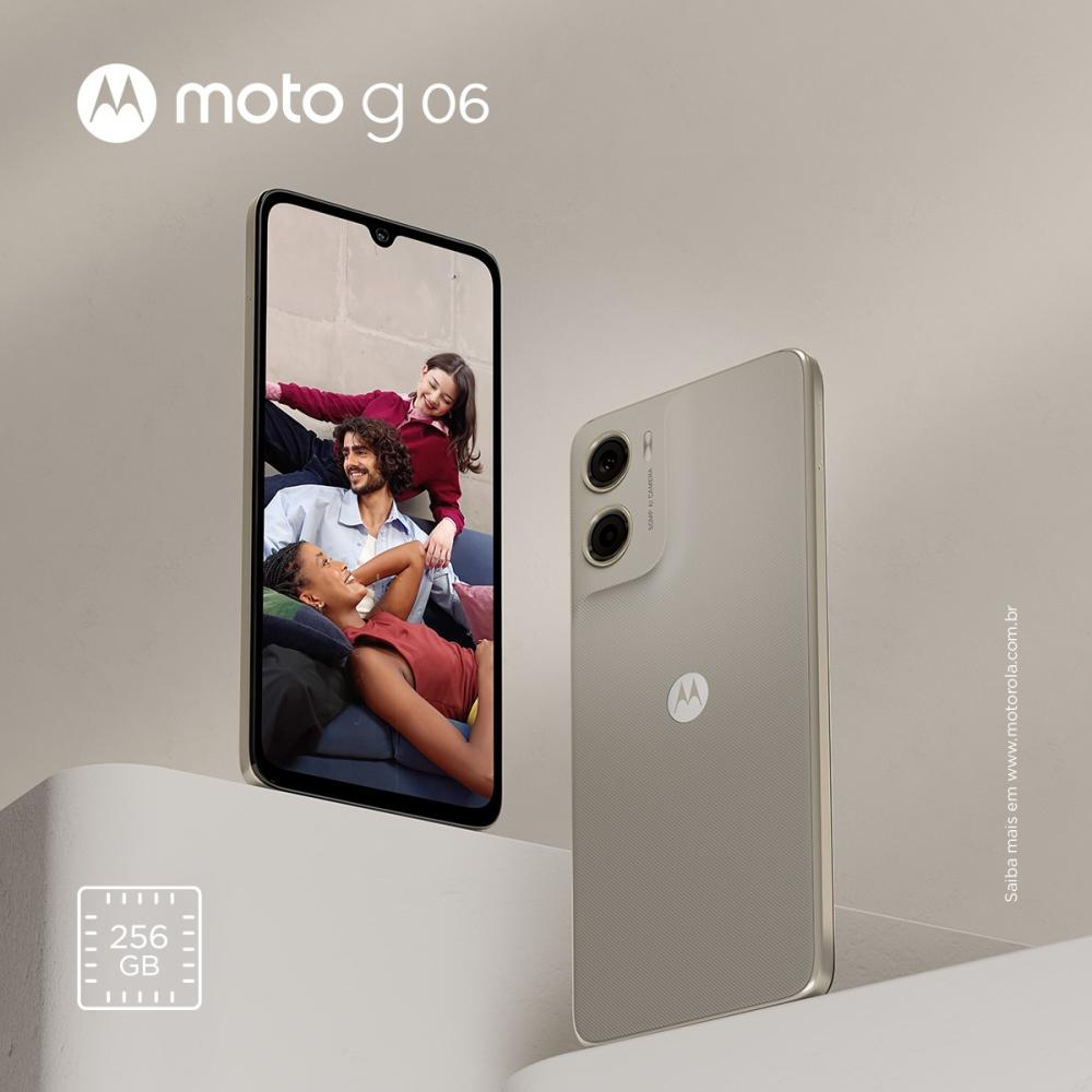Última imagem em  miniatura do produto Smartphone Motorola Moto G06 256GB 6.9″ Bege