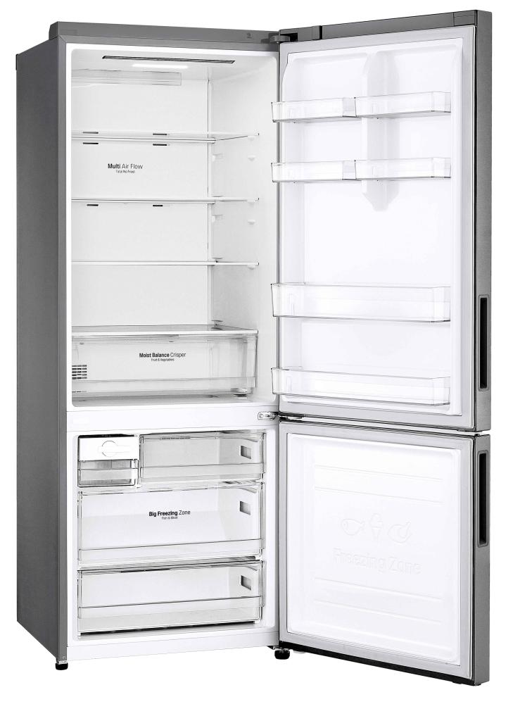 Imagem 3 do produto Geladeira LG 451 Litros 2 Portas Inverse Frost Free B569NLL Inox 110V