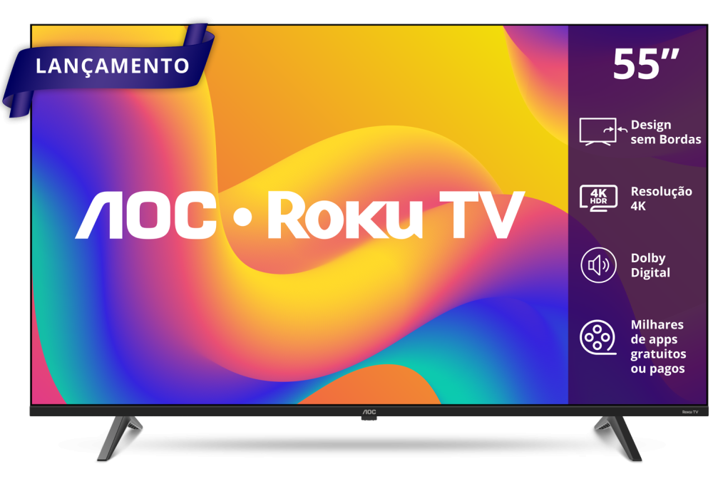 Imagem 1 do produto Smart TV LED 4K UHD 55″ AOC 55U7045/78G