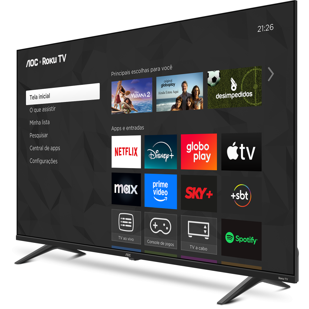 Imagem 3 do produto Smart TV LED 4K UHD 55″ AOC 55U7045/78G
