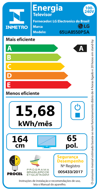 Última imagem em  miniatura do produto Smart TV LED 4K UHD 65″ LG 65UA8550PSA