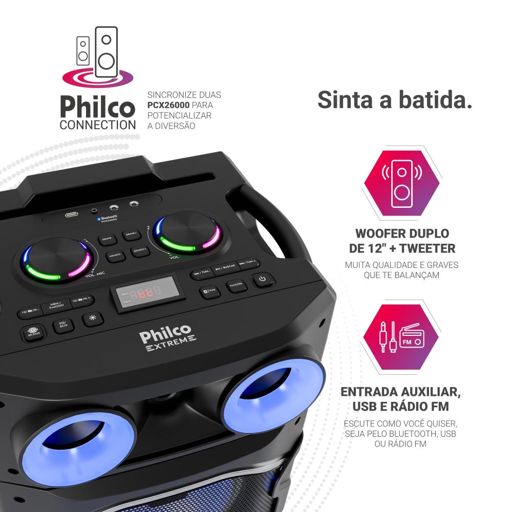 Imagem 4 do produto Caixa de Som Philco PCX26000 Preto