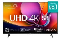 Imagem ilustrativa sobre o produto Smart TV DLED 4K 58″ Hisense 58A6NV Preto