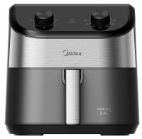 Imagem ilustrativa sobre o produto Fritadeira Elétrica Midea Widemax 1900W Air Fryer 5,5 Litros Preto 110V