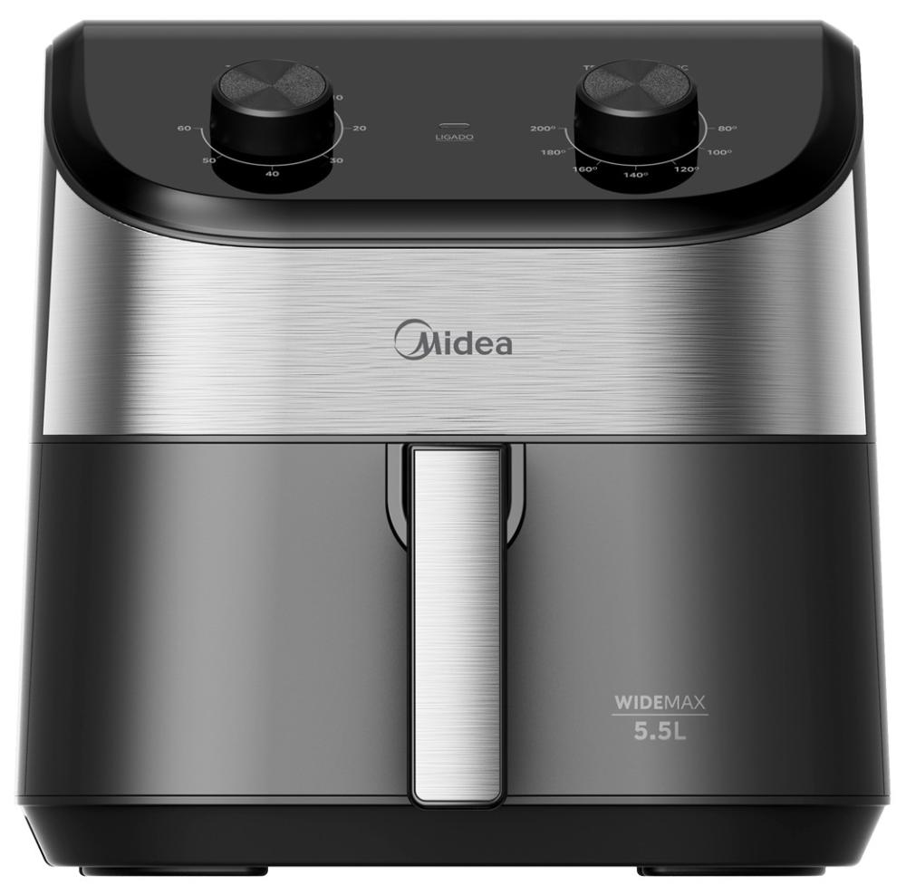 Imagem 1 do produto Fritadeira Elétrica Midea Widemax 1900W Air Fryer 5,5 Litros Preto 220V