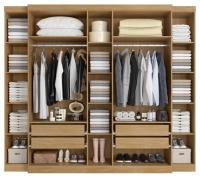 Imagem ilustrativa sobre o produto Guarda-Roupa THB Apollo 7 Portas Nogueira/Gris