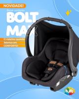 Imagem ilustrativa sobre o produto Cadeirinha para Automóvel Tutti Baby Bolt Max Preto