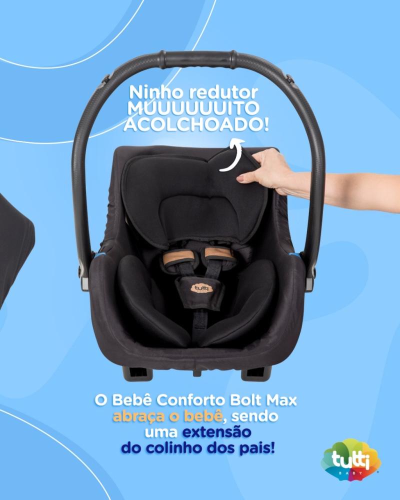 Imagem 3 do produto Cadeirinha para Automóvel Tutti Baby Bolt Max Preto