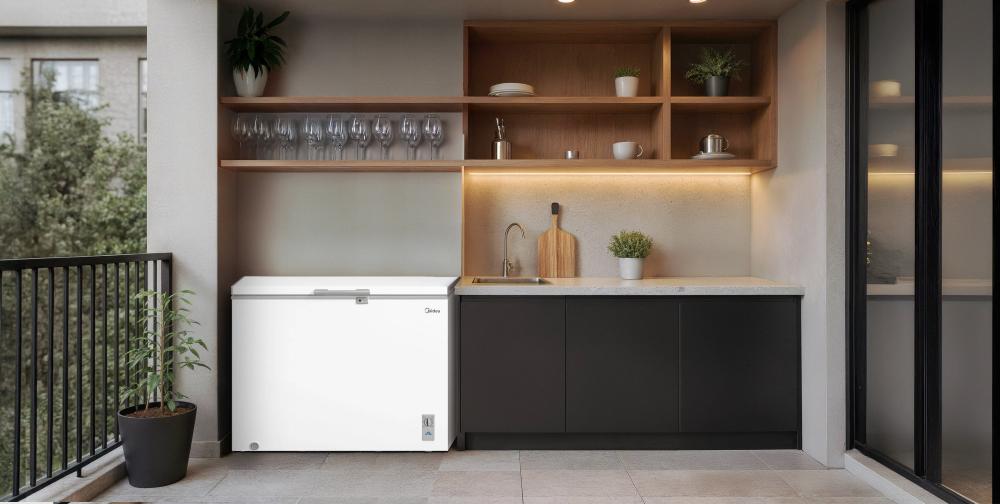 Imagem 4 do produto Freezer Horizontal Midea MDRC411FZD013 293 Litros Branco Bivolt