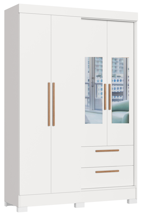 Imagem 1 do produto Guarda-Roupa Castro 4 Portas Ibiza Branco