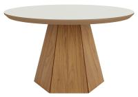 Imagem ilustrativa sobre o produto Mesa de Centro Dalla Costa Diamante Freijó/Off White