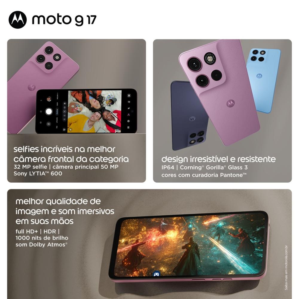 Imagem 4 do produto Smartphone Motorola Moto G17 128GB 6,7″ Azul