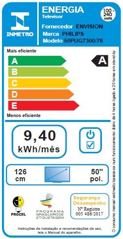 Última imagem em  miniatura do produto Smart TV LED 4K UHD Philips 50PUG7300/78
