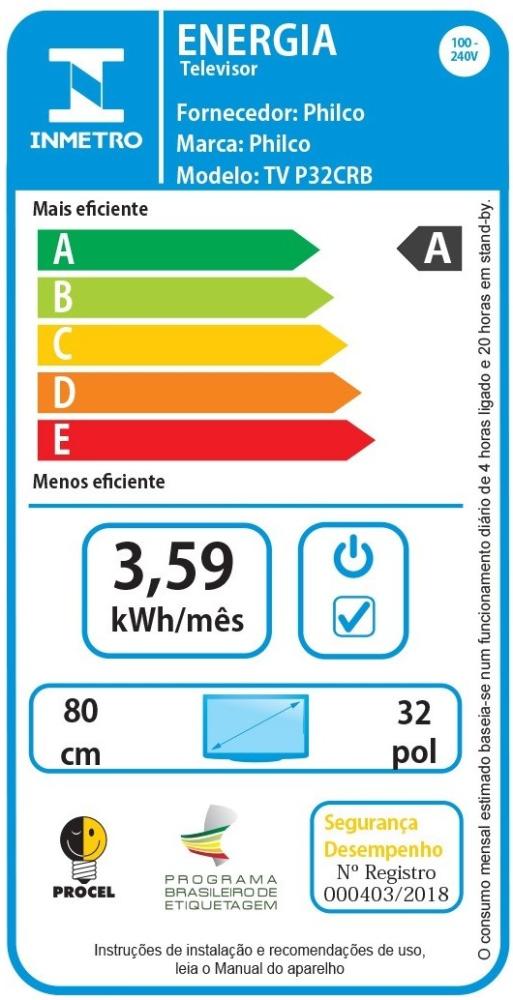 Última imagem em  miniatura do produto Smart TV Philco LED HD 32″ Philco P32CRB