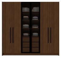 Imagem ilustrativa sobre o produto Guarda-Roupa Primavera Roma 6 Portas Ambar