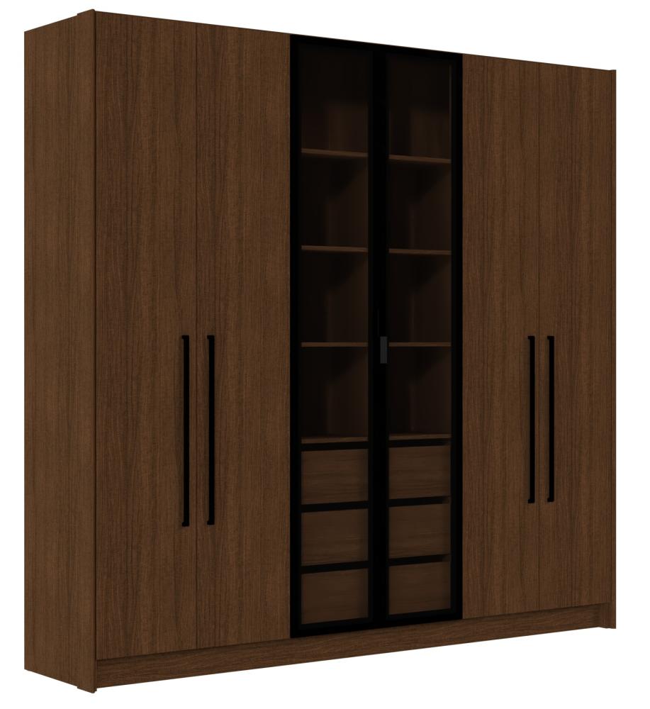 Imagem 3 do produto Guarda-Roupa Primavera Roma 6 Portas Ambar