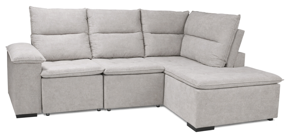 Imagem 1 do produto Sofá Canto 2 e 3 Lugares Magazin Xangrilá Bege