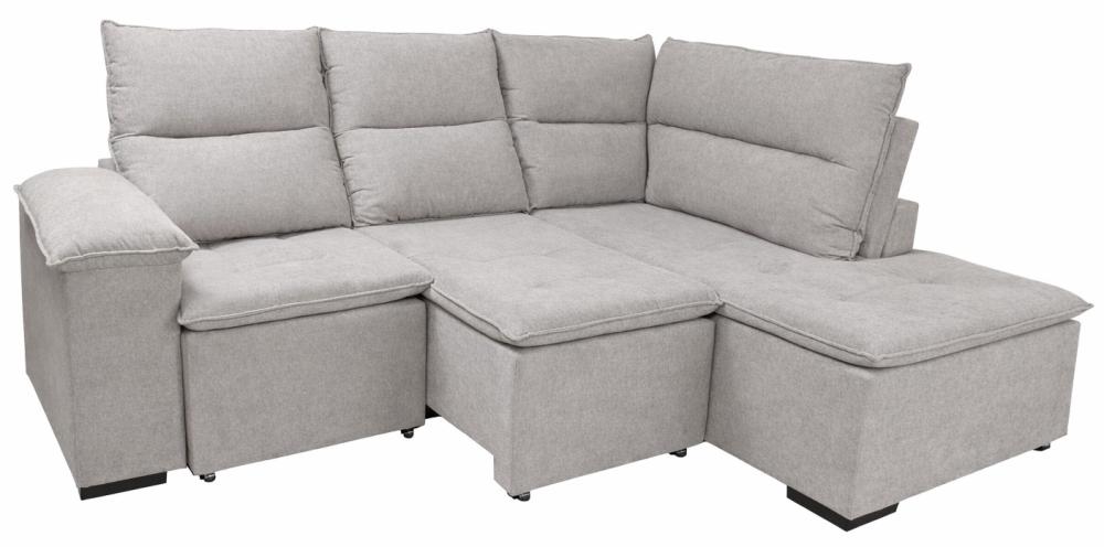 Imagem 2 do produto Sofá Canto 2 e 3 Lugares Magazin Xangrilá Bege