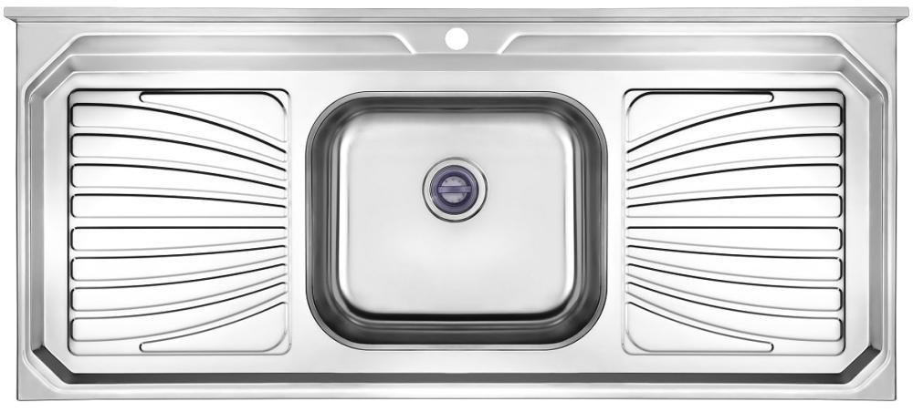 Imagem 1 do produto Pia de Cozinha Concretada Inoxsul Furo Infinity 123 cm Inox