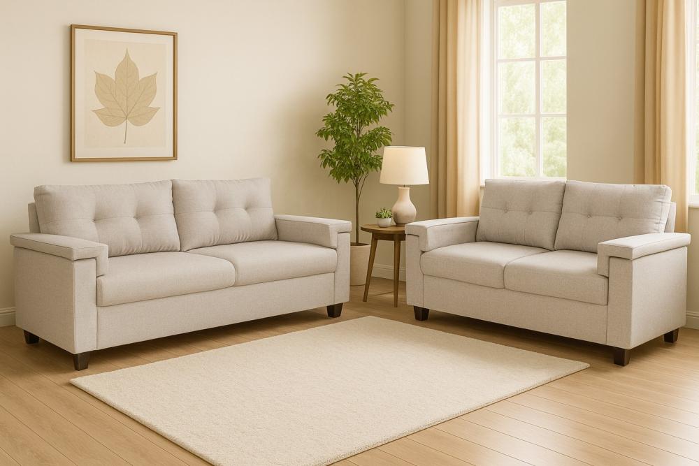 Imagem 2 do produto Sofá 2 e 3 Lugares Magazin Elegance Bege