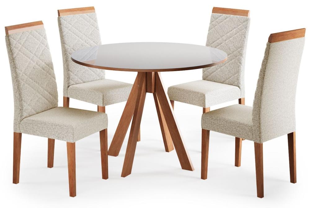 Imagem 2 do produto Mesa Madetal Dallas Noce/Capuccino