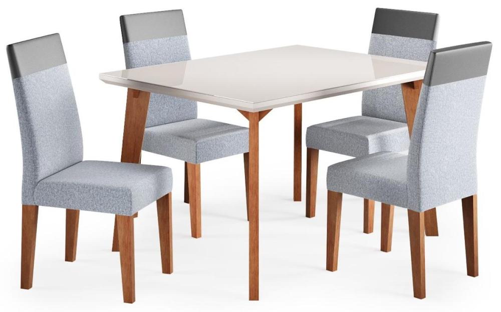 Imagem 2 do produto Mesa Madetal Dubai Amadeirado/Capuccino