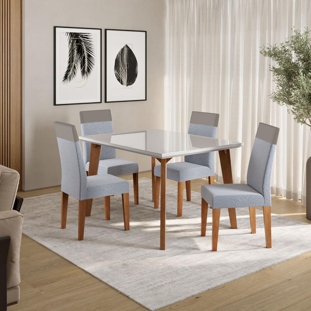 Imagem 3 do produto Mesa Madetal Dubai Amadeirado/Capuccino