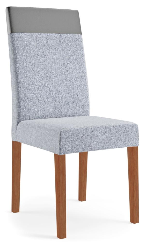 Imagem 1 do produto Conjunto 2 Cadeiras Madetal Dubai Amadeirado/Cinza