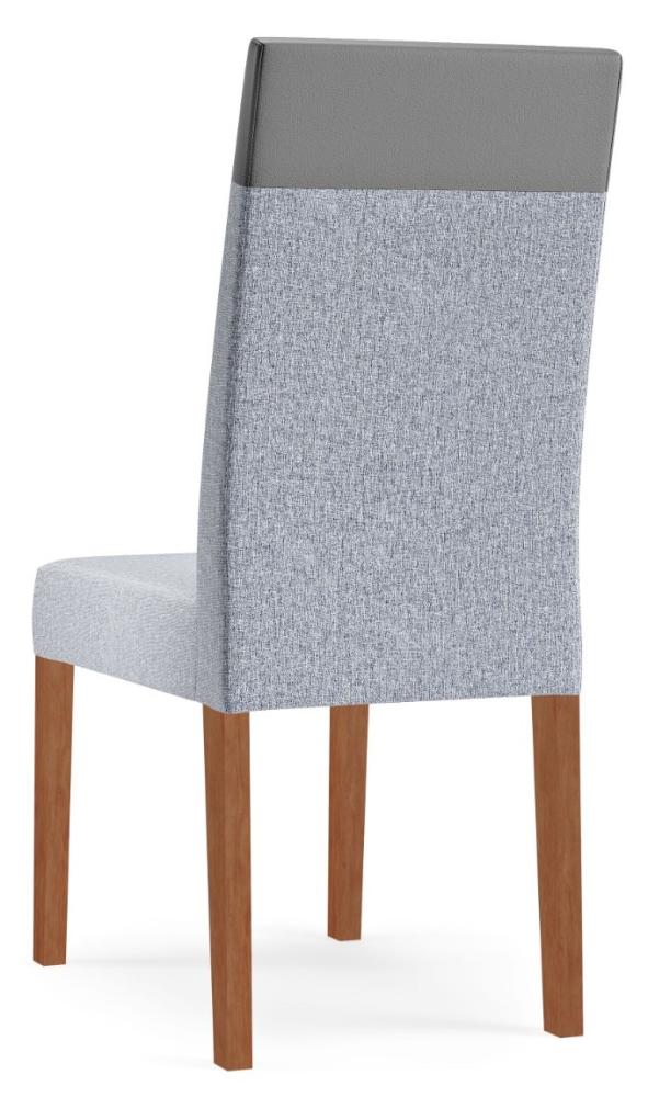 Imagem 2 do produto Conjunto 2 Cadeiras Madetal Dubai Amadeirado/Cinza