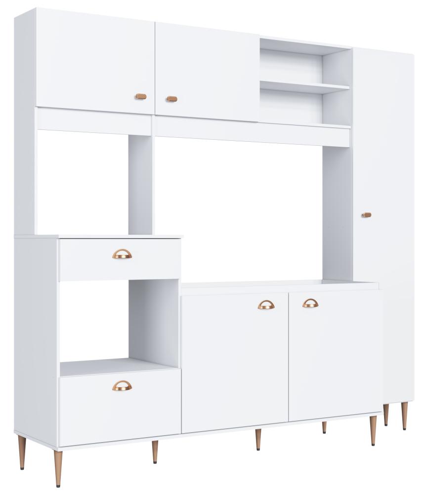 Imagem 1 do produto Cozinha Compacta 227 cm Delmarco Versatti Branco
