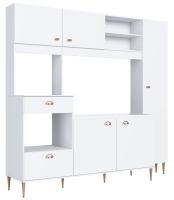 Imagem ilustrativa sobre o produto Cozinha Compacta 227 cm Delmarco Versatti Branco