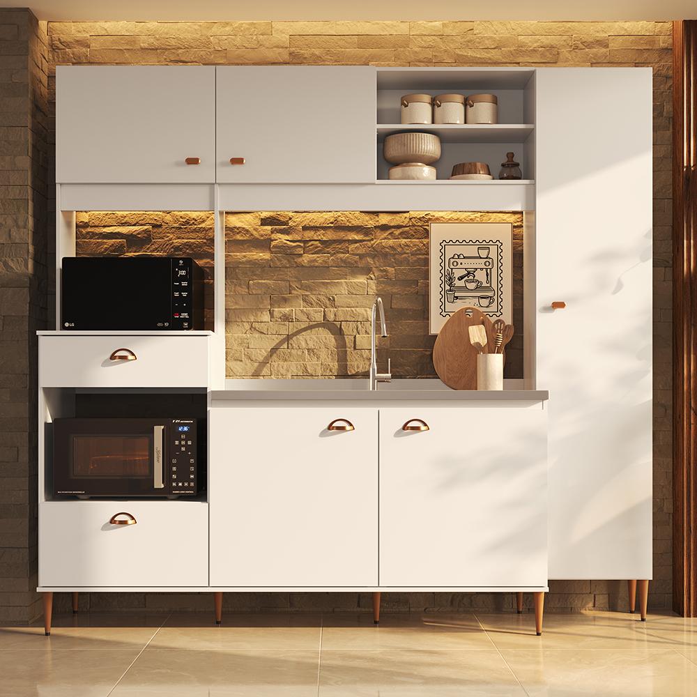 Imagem 3 do produto Cozinha Compacta 227 cm Delmarco Versatti Branco