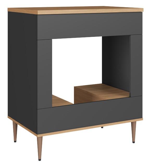 Imagem 2 do produto Balcão para Forno e Cooktop 80 cm Delmarco Isabelli Freijó/Grafite