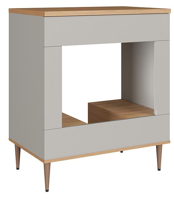 Imagem 2 do produto Balcão para Forno e Cooktop 80 cm Delmarco Isabelli Freijó/Off White